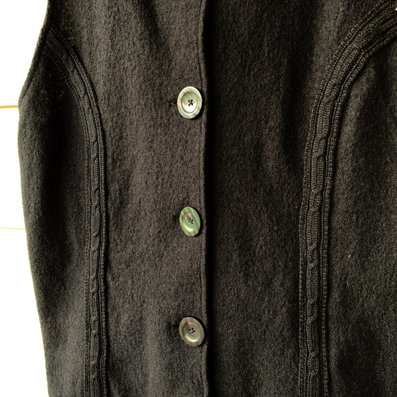 NWT COLDWATER CREEK HOODED BLACK VEST SZ 2X - Picture 3 of 3